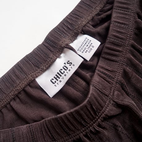 "CHICO'S" stripe textured easy pants