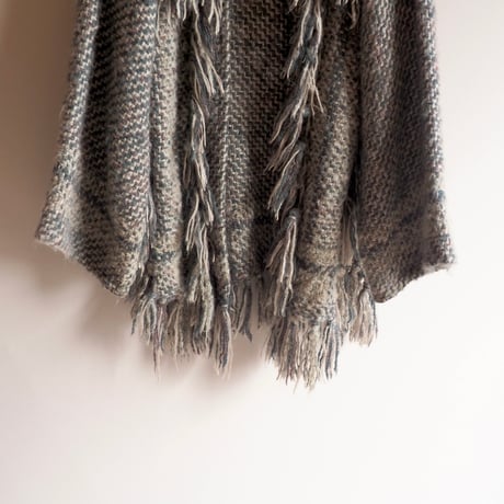 80s "GIL AIMBEZ STATIC" fringe design knit jacket