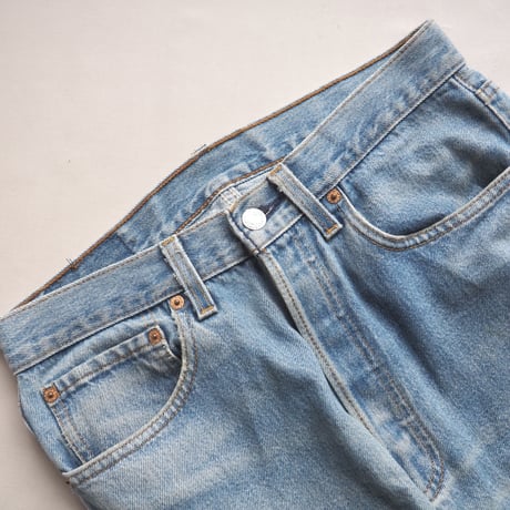 90s made in USA Levi's 501 damage denim pants