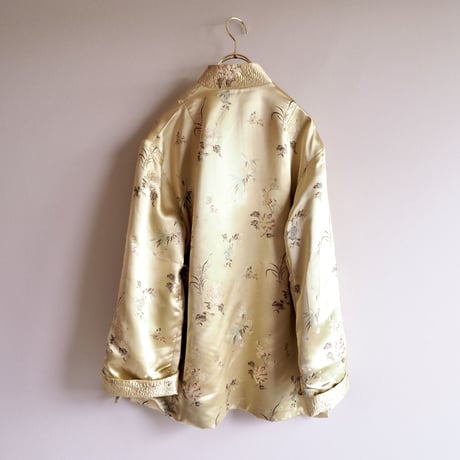 60s chinese embroidered satin jacket