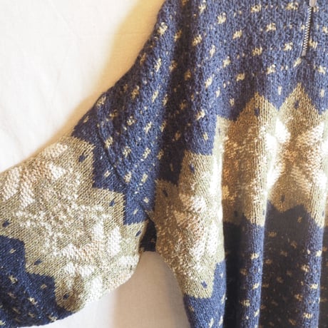 Scottish oversized nordic sweater