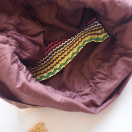 vintage remake seminole drawstring bag