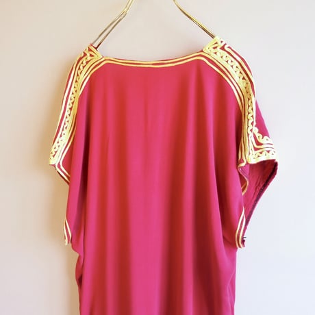 vintage embroidered kaftan maxi dress
