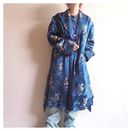 70s chinese brocade robe