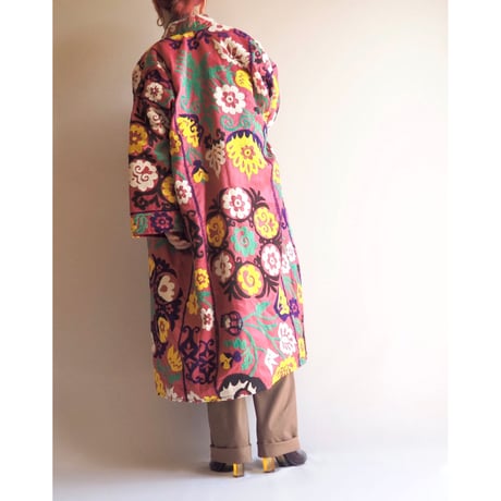 vintage suzani embroidered robe
