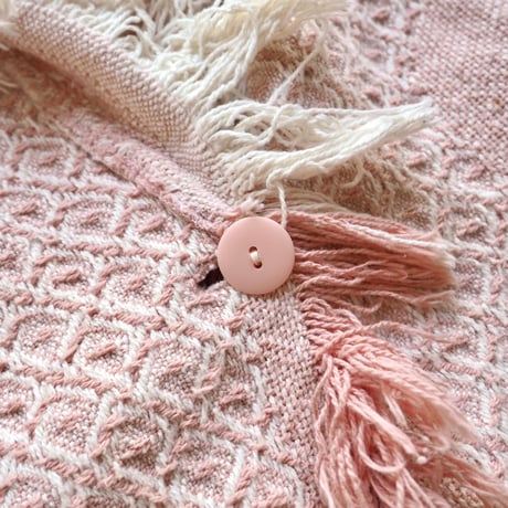 vintage heart pattern fringe cardigan