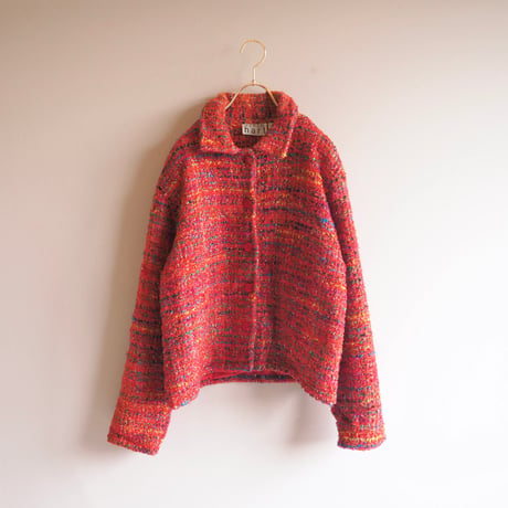 "Karen Hart" multi color tweed jacket