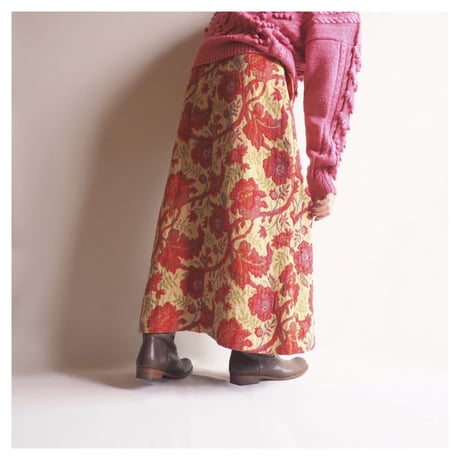 70s "Nelly De Grab" tapestry maxi skirt