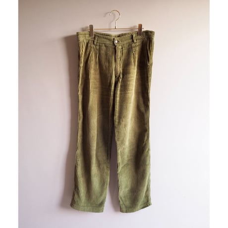sage corduroy wide pants