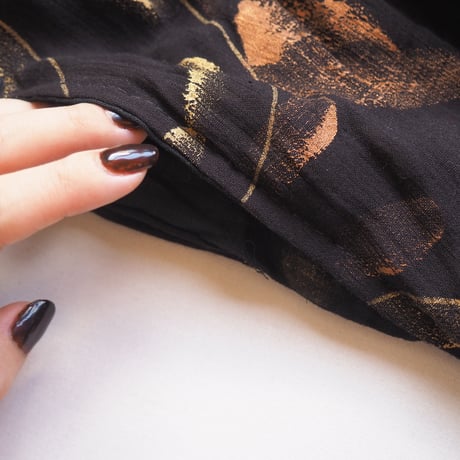 vintage made in India cotton abstract maxi dress