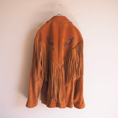 "WESTERN by Schott" leather fringe jacket