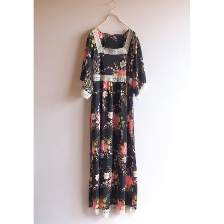 "C&A" floral semi sheer maxi dress