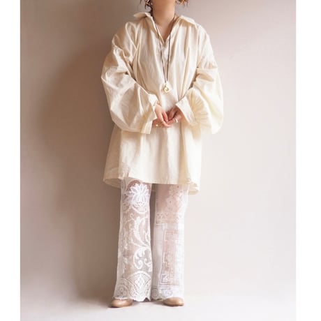 original remake patchwork lace pants