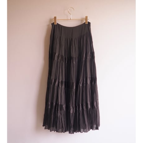 "I.N.C" silk pleated maxi skirt