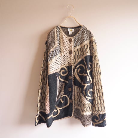 vintage "Sandy Starkman" jute art jacket