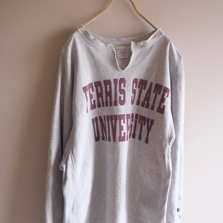 90s champion reverse weave damage college sweat