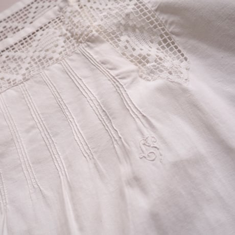 1920s cotton lace night dress