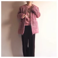 60〜70s "Andrew Stewart" wool × mohair coat (mauve)