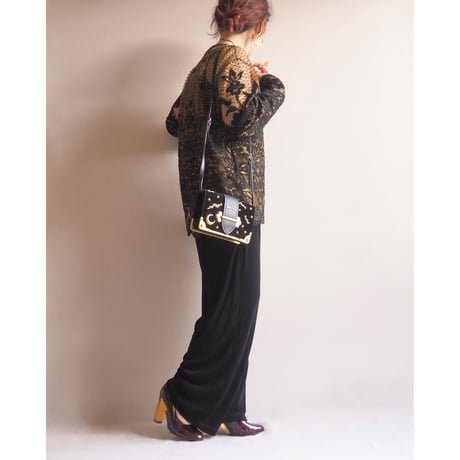 80s〜 scallop lace blouse