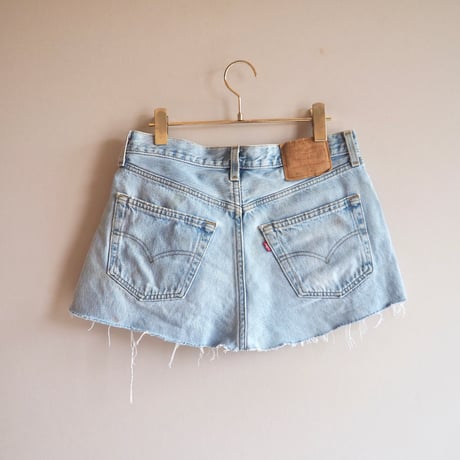 90s made in USA Levi's 501 remake wrap skirt