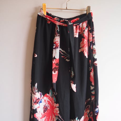 "minette" floral easy wide pants