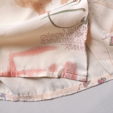 vintage abstract print blouse