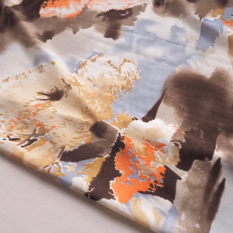 70s "Summit of Boston" landscape wrap maxi skirt