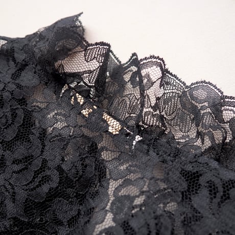 70〜80s ruffle lace blouse