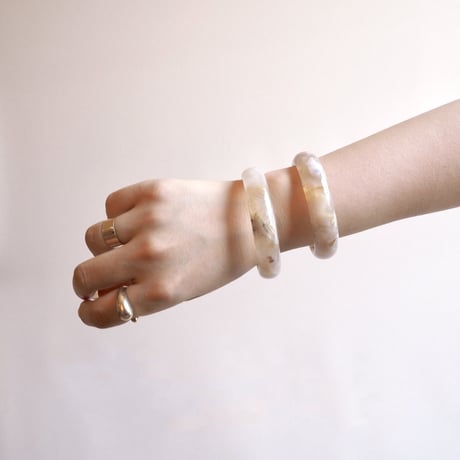 vintage agate stone bangle