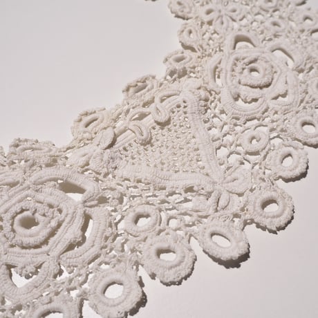 antique Irish crochet lace collar