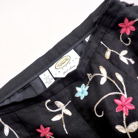 "Talbots" Irish linen embroidered pants