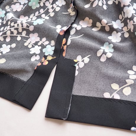 70s floral short jacket