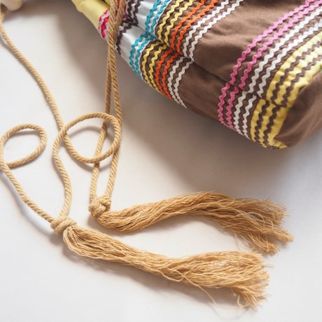 vintage remake seminole drawstring bag