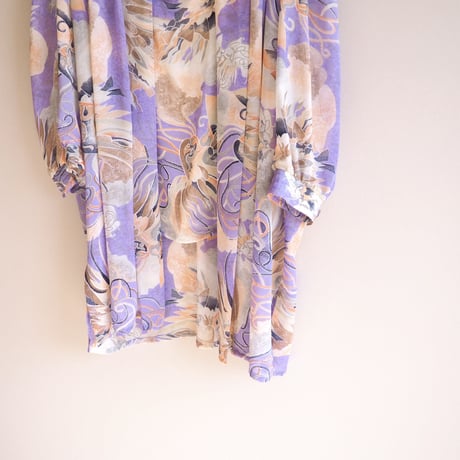 vintage "HARDOB" abstract print tops & robe