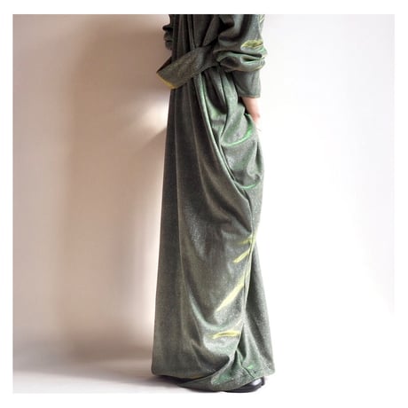 vintage iridescent shiny maxi dress