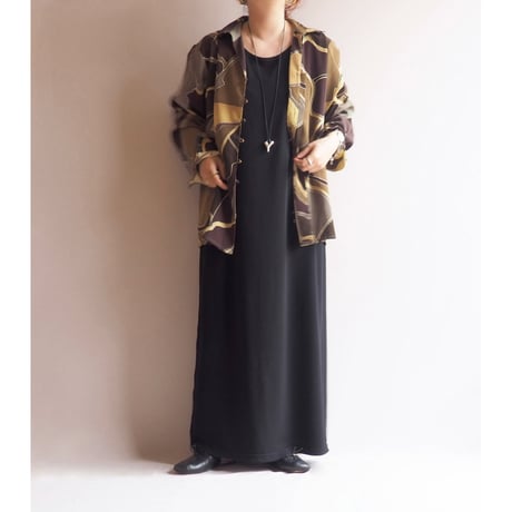vintage abstract oversized blouse