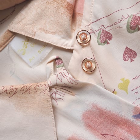vintage abstract print blouse