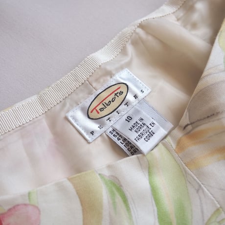 ”Talbot" floral silk × cotton pants