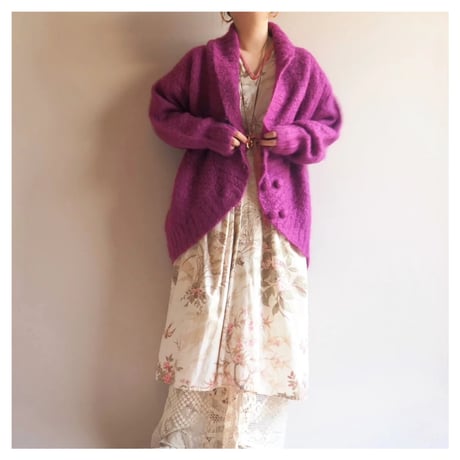 vintage mohair long cardigan