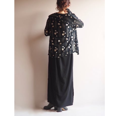 "Cornelius" metallic floral sheer jacket
