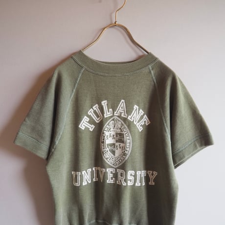 60s〜 s/s college print sweatshirt