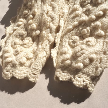 vintage floral popcorn cardigan
