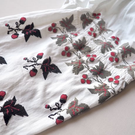 vintage ukrainian embroidered midi dress