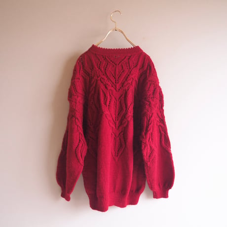 vintage design cable sweater