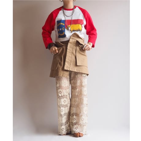 90s〜 print raglan tee