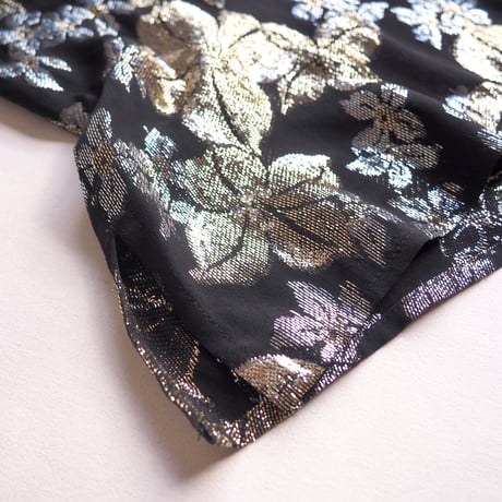 80s〜 "JH Collectibles" metallic floral blouse