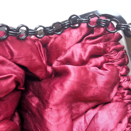 70〜80s woven knit mini bag