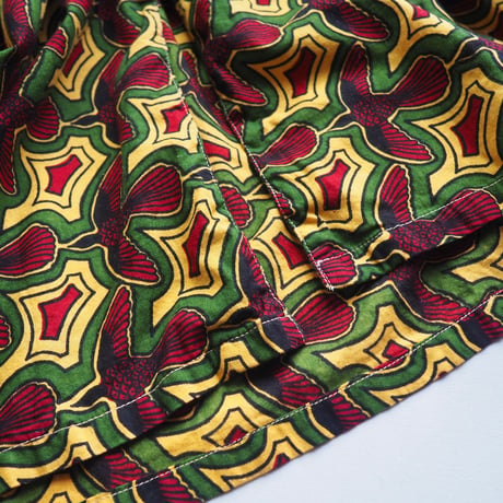"The African Village" big collar tunic dress (YE×RD）