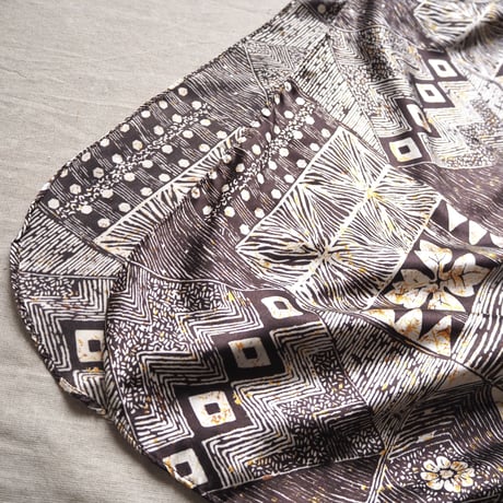 vintage satin ethnic kaftan maxi dress