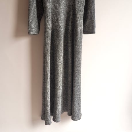 vintage mock neck knit maxi dress